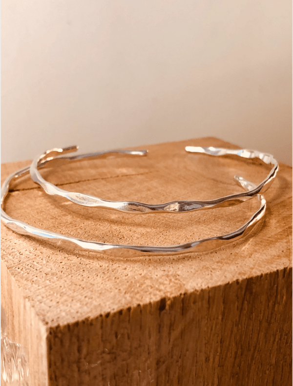 BRACELET JONC SUNNA ouvert (diam 3mm) – Image 3